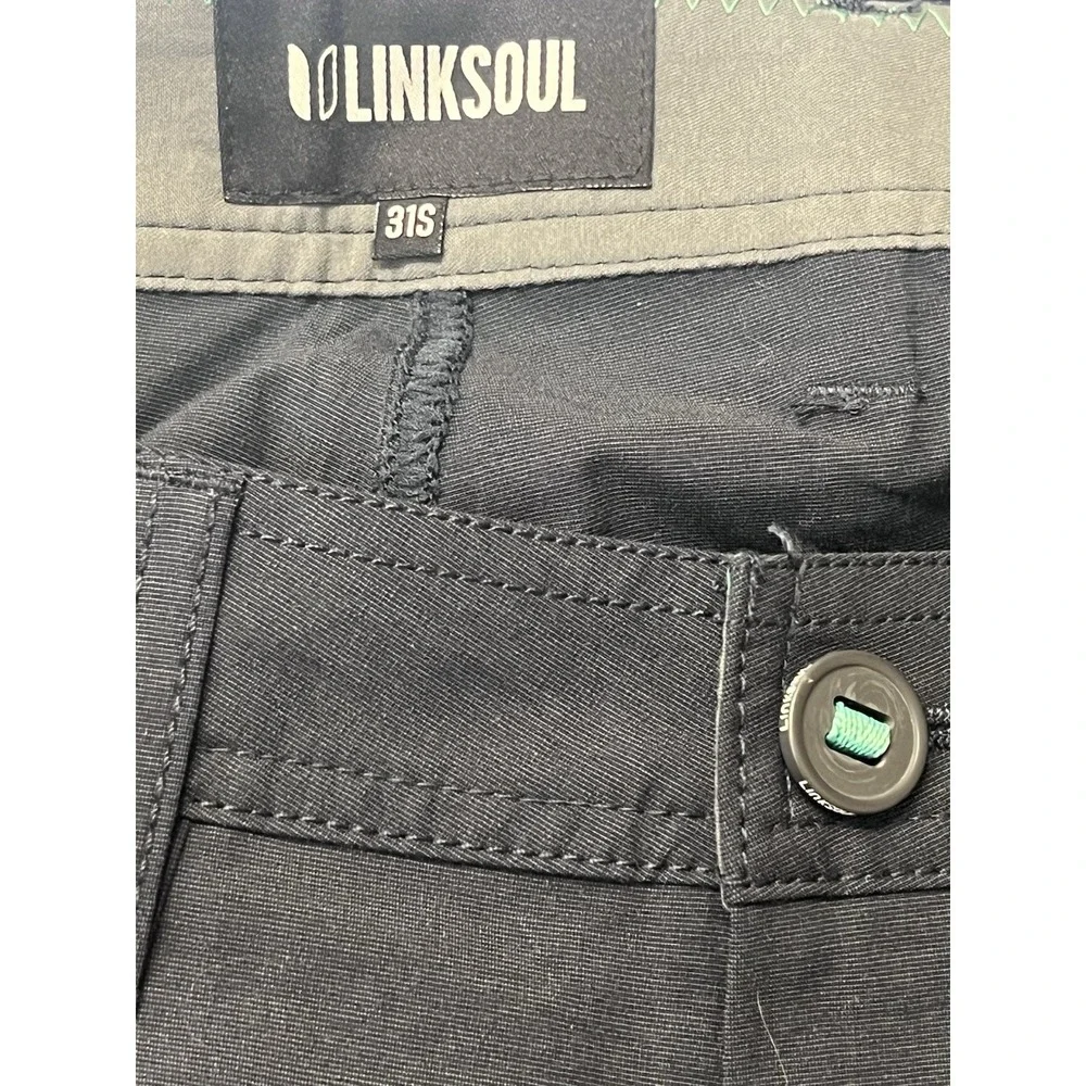 Linksoul Pants Mens 31x30 Boardwalker Navy Blue Golf Stretch Performance NWT